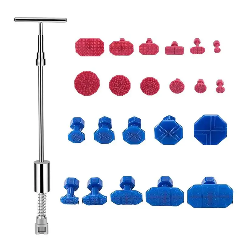 

Car Dent Removal Kit Repair Reverse Hammer Metal T Dent Removal Bar Vehicle Slide Reverse Hammer Pulling Hand Tools