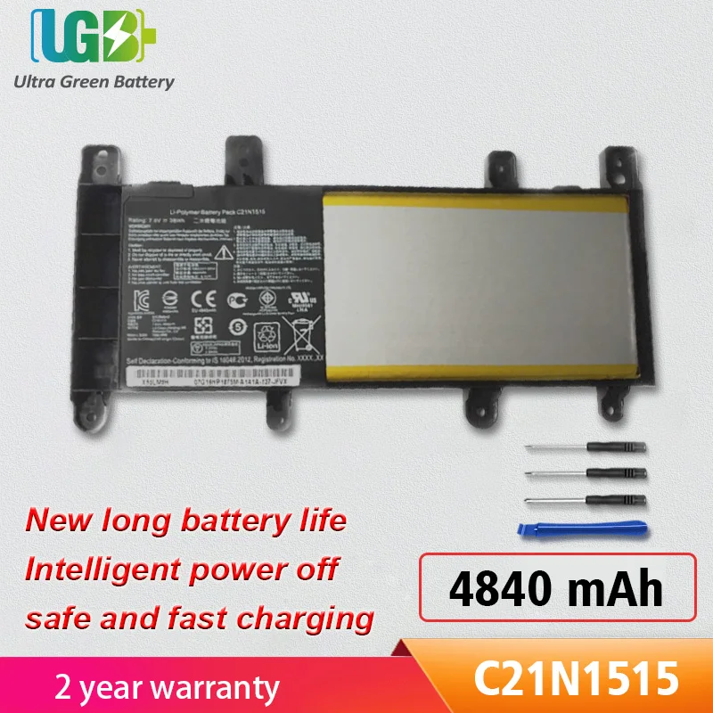 UGB New C21N1515 Battery For ASUS X756UA X756UJ X756UX X756UB X756UQ X756UV X756UW F756UW F756UX K756UW P2720UQ P2730UQ