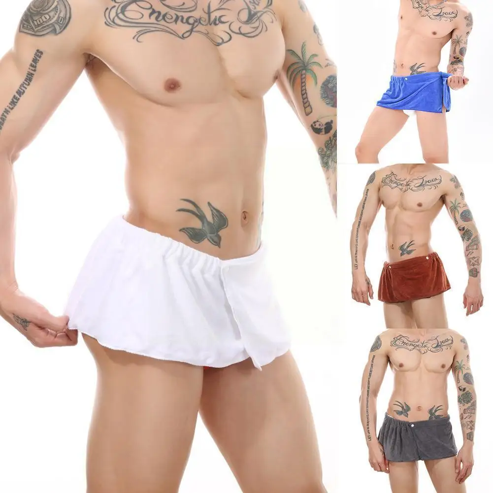 

Men Soft Wearable Bath Towel Short Pants Soft Mircofiber De Swimming Playa Toalla Blanket Towel Beach U2O6