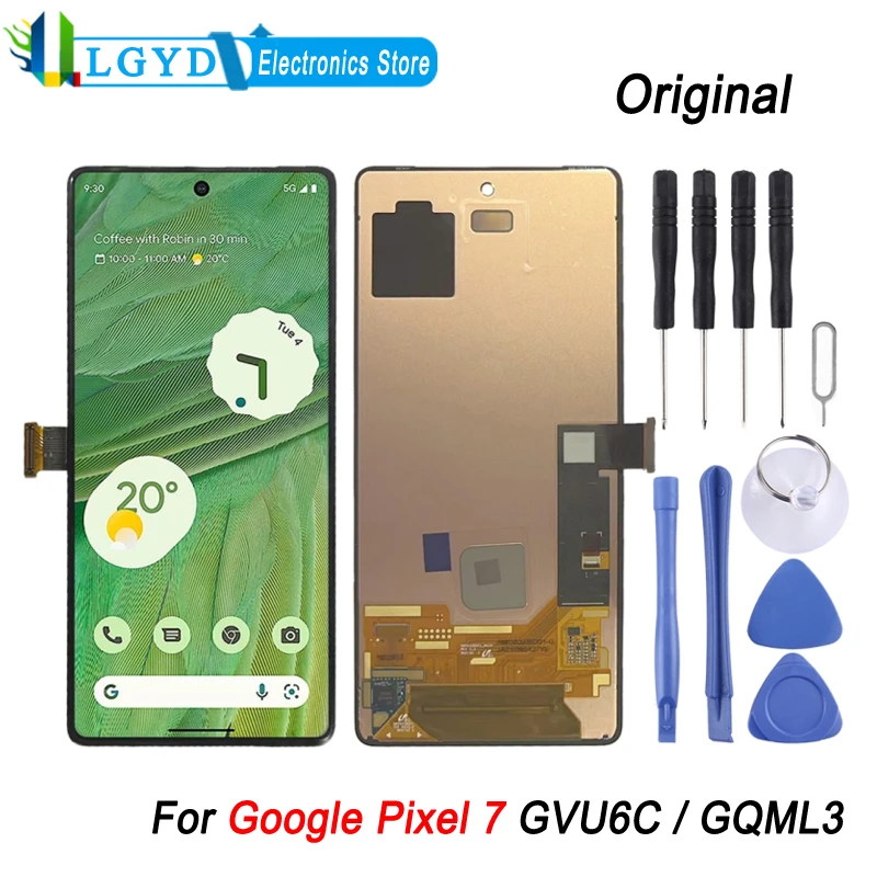 

For Google Pixel 7 GVU6C / GQML3 Original AMOLED LCD Screen Display with Digitizer Full Assembly Replacement