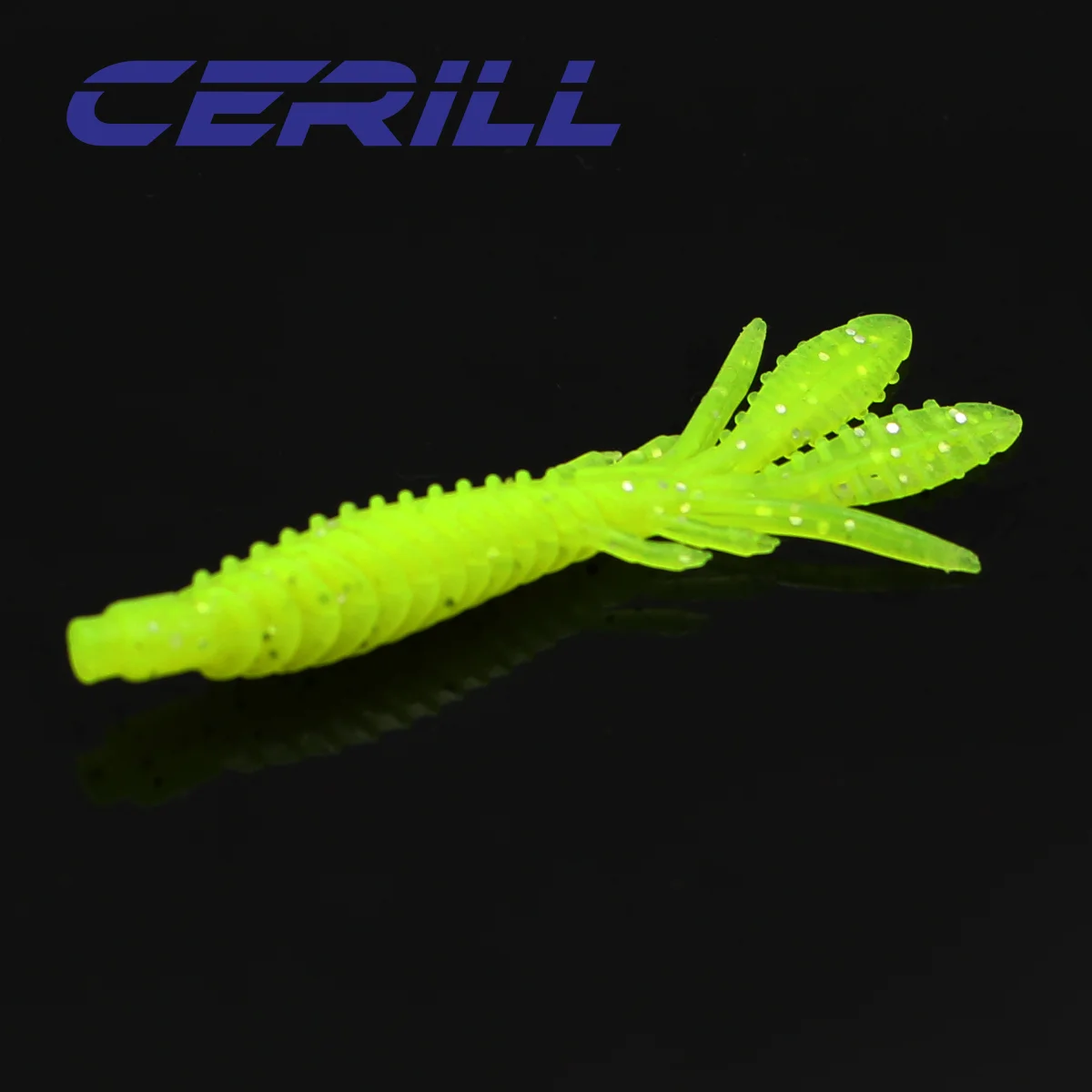 

Cerill 20 PCS 65mm 1.8g Craw Shrimp Soft Bait with Salt Fishy Smell Jigging Silicone Worm Bass Carp Artificial Fishing Tackle