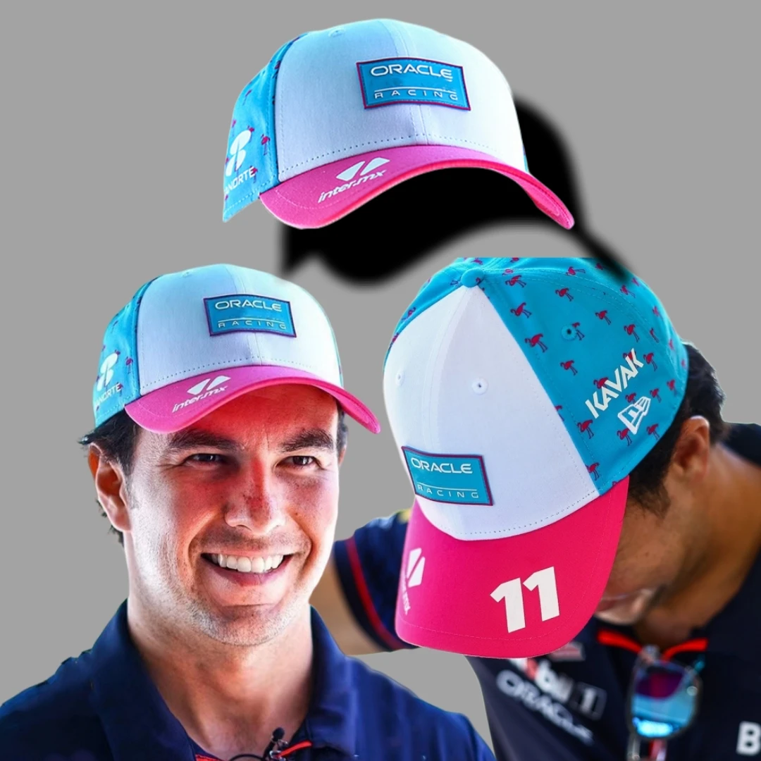 

2023 Oracle Red Color Bull Racing Special Edition Miami Cap F1 Sergio Perez Cap Hat Formula One Accessories Unisex Fan Cap