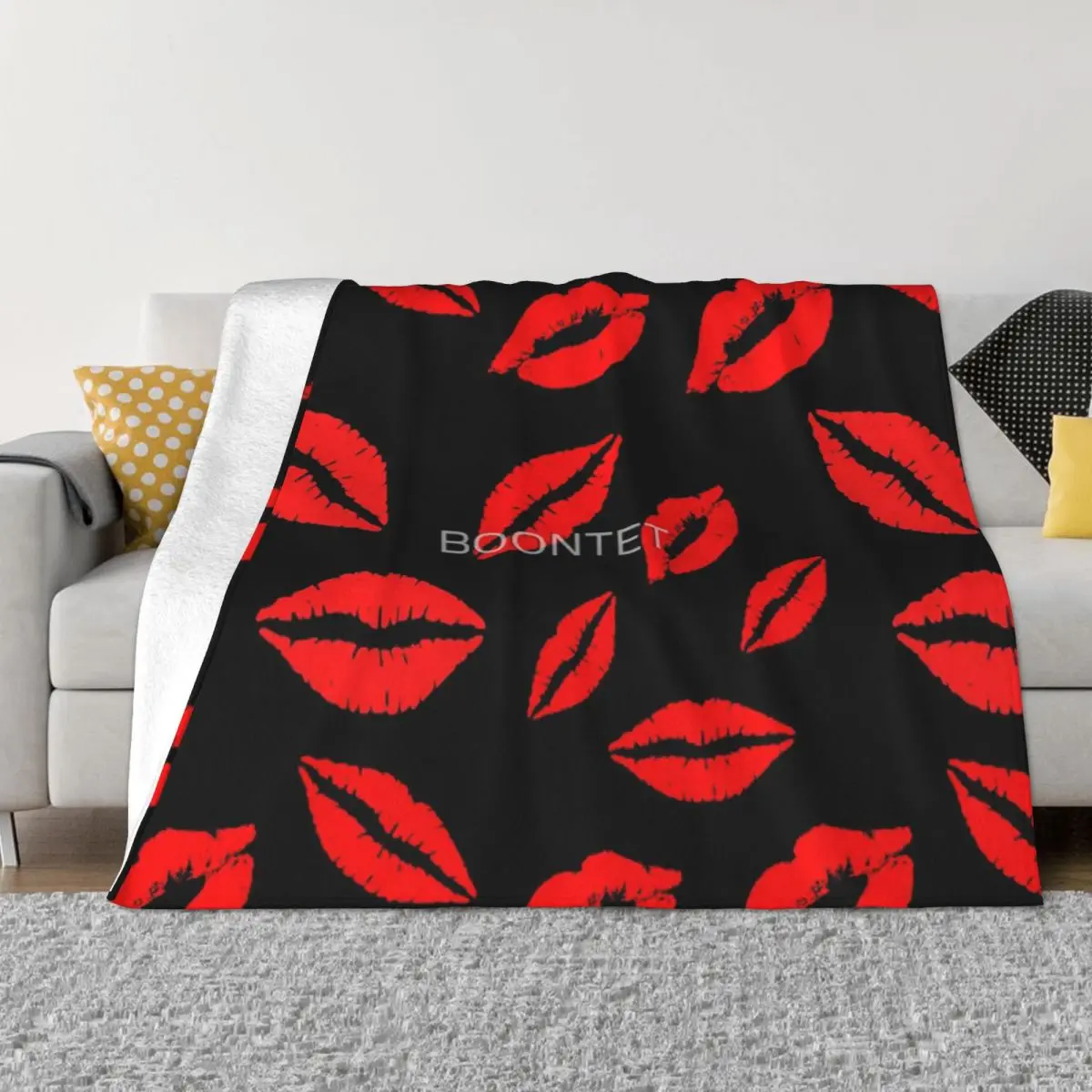 Красное одеяло с узором поцелуй покрывало на кровать толстое для детей