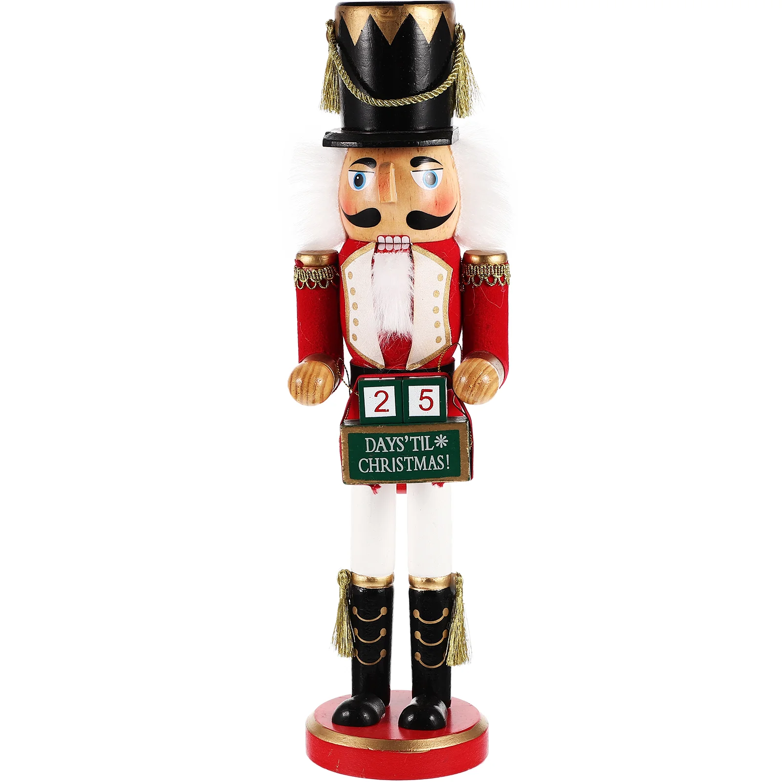 

Nutcracker Christmas Calendar Advent Countdown Soldier Wooden Nutcrackers Wooddecor Table Desktop Figurine Figures Men Boys Tree