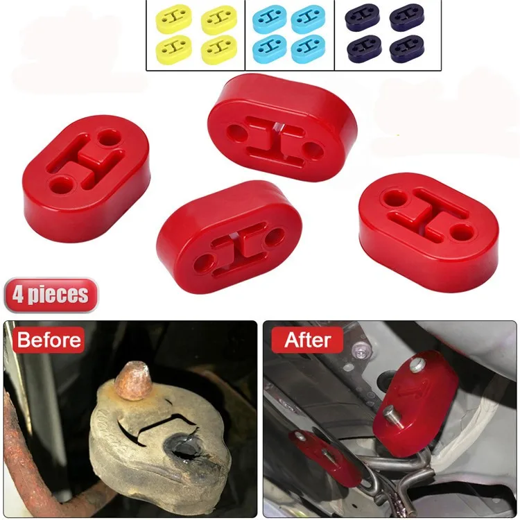 

Polyurethane Exhaust/Muffler SHORT HANGERS 4pcs/lot universal Muffler Hangers Red or Blue