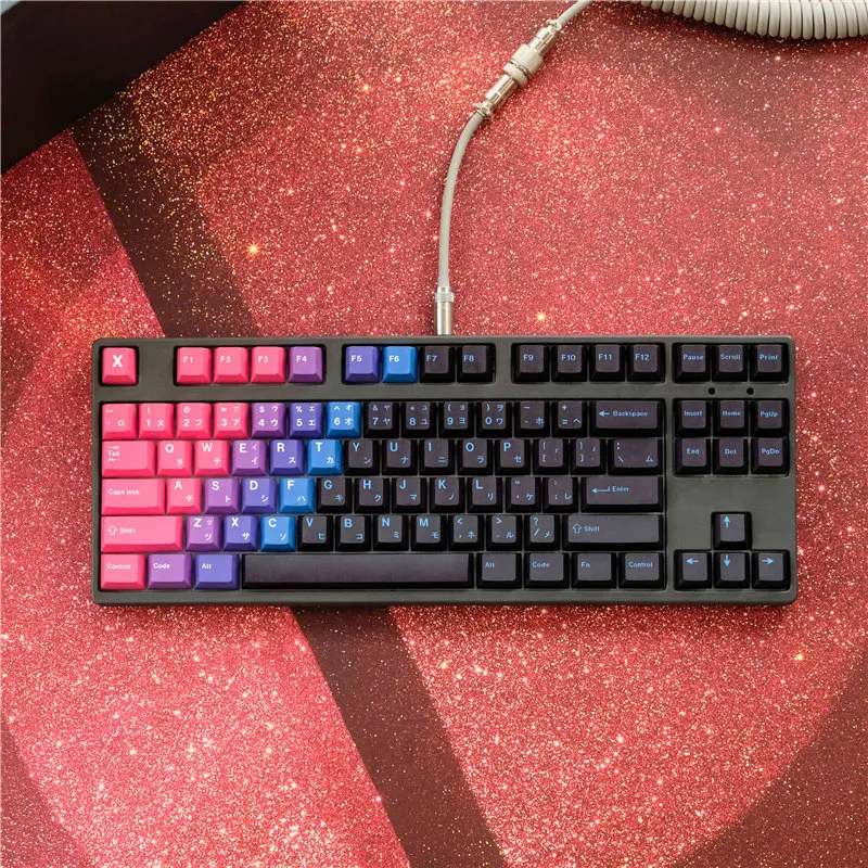 

129 Keys Colour Japanese Keycaps Cherry Profile PBT Dye Sublimation Mechanical Keyboard Keycap For MX Switches Cherry Keycaps