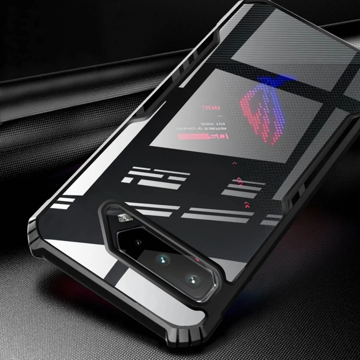 Фото Чехол для телефона ROG 5, черный акриловый чехол с защитой от падения, полная защита для ROG 1 2 3 Strix 5 5s 6 6D 7 Ultimate 8 9 Pro №5