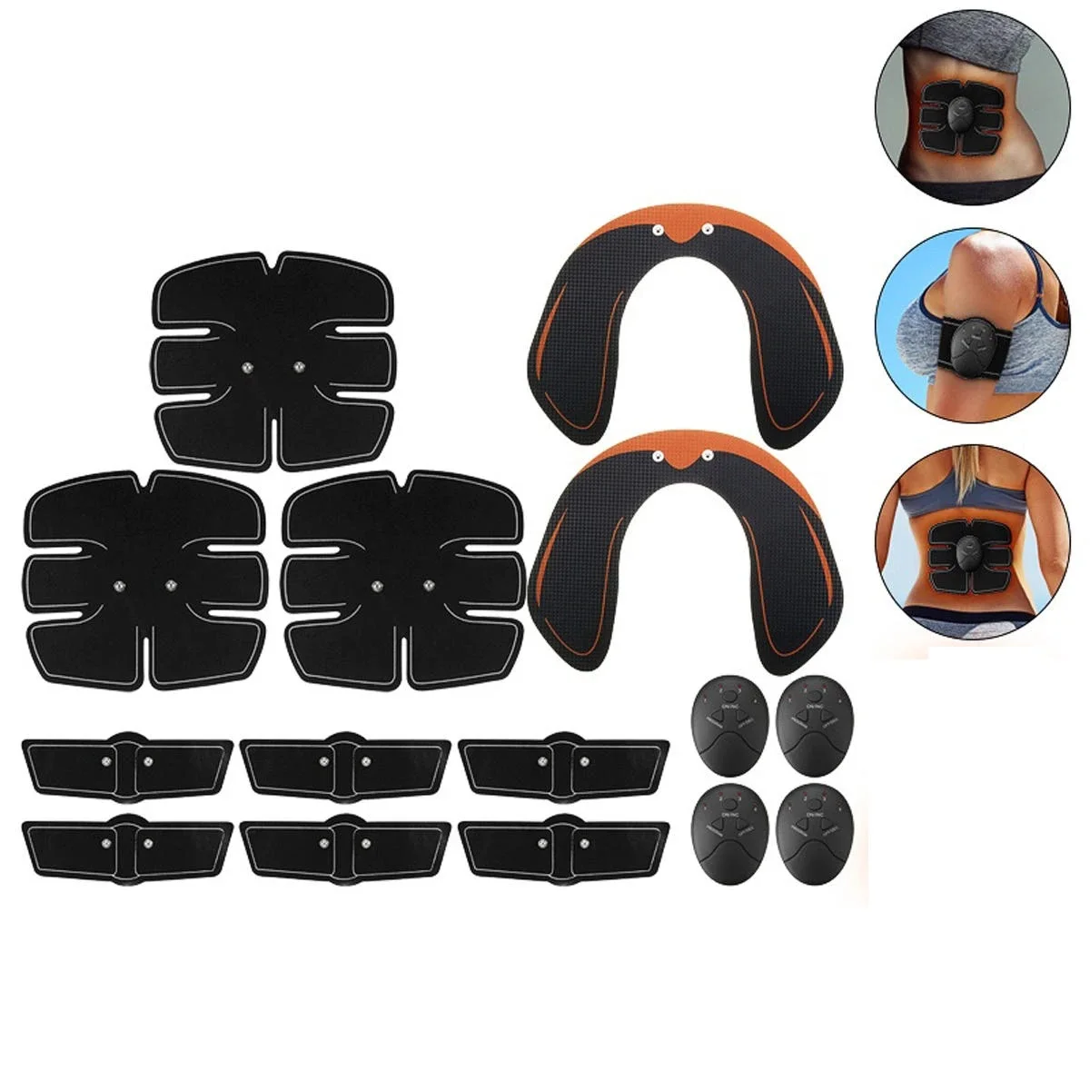 

15Pcs/Set Electric Hip Trainer Training Body Shape Muscle Stimulator
