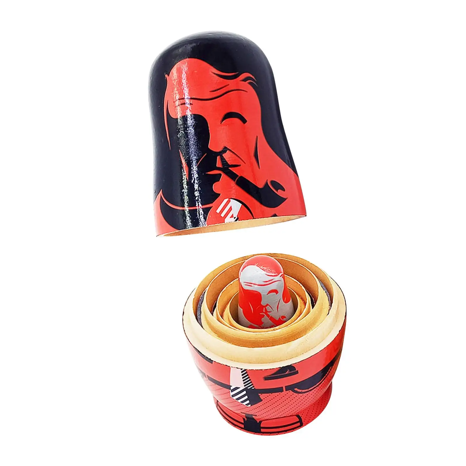 

5x деревянные русские деревянные подставные куклы, деревянный набор для укладки, традиционная модель для настольного офиса, дома, подарки на...