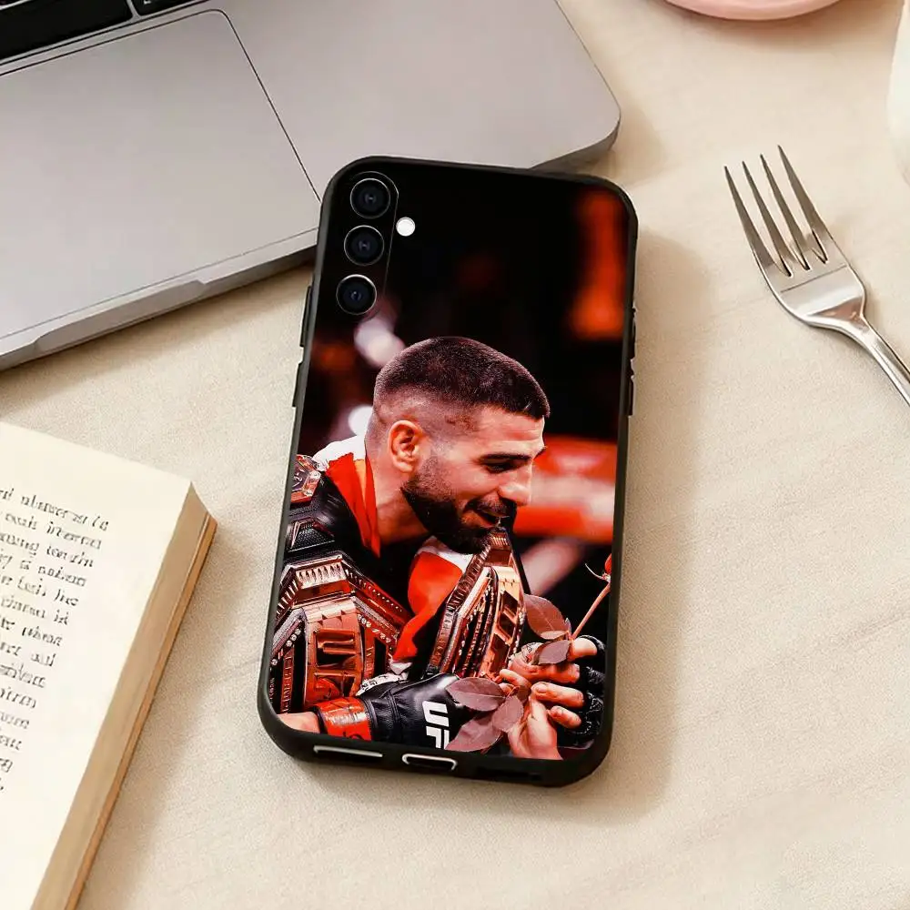 Фото Чехол для телефона I-Ilia Champion Topuria-t, черный, силиконовый, мягкий, для Samsung Galaxy A73, A72, A71, A70, A53, A52, A51 №2