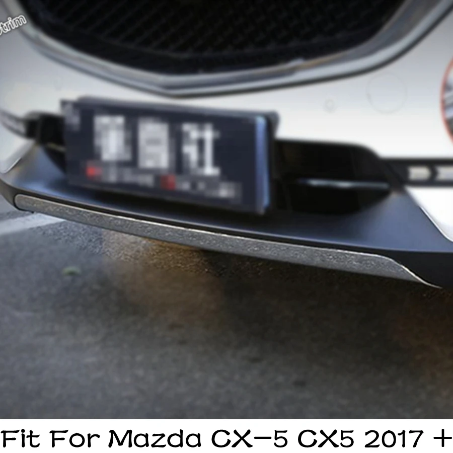 

Lapetus Front Face Under Middle Grille Grill Cover Trim 1 Piece Fit For Mazda CX-5 CX5 2017 2018 2019 2020 Stainless Steel