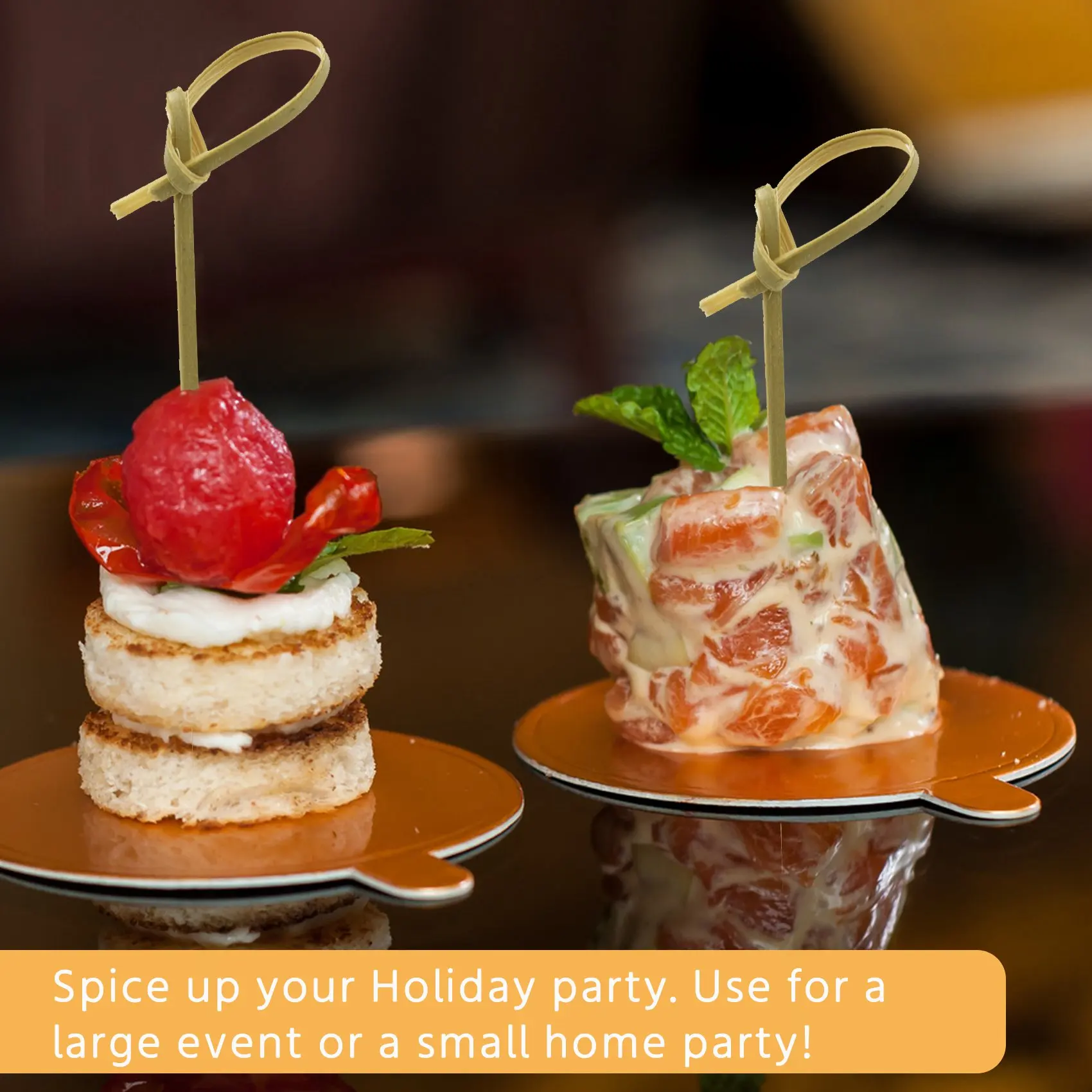 300 упаковок бамбуковых наборов для коктейлей зубочистки бамбуковые шампуры