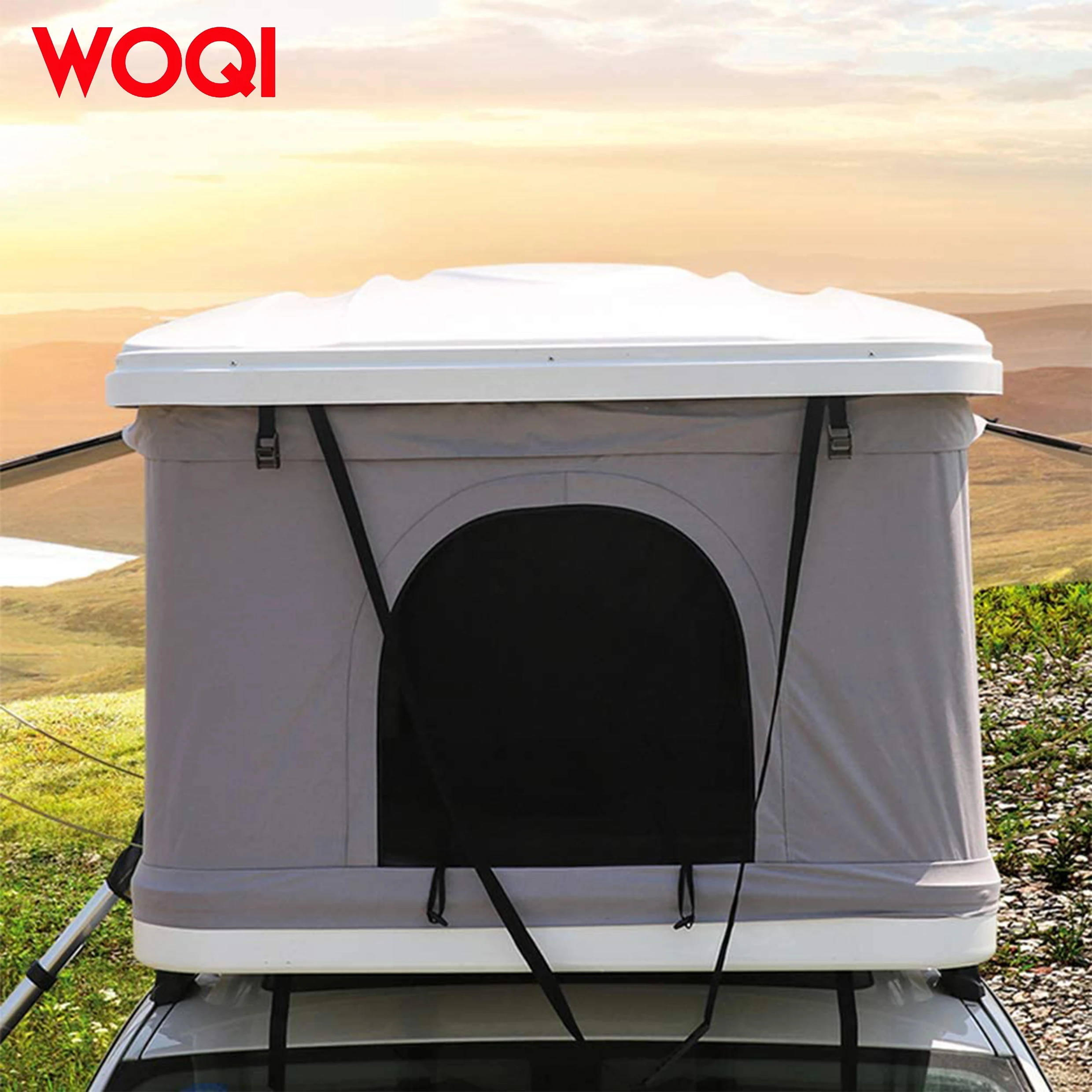 Woqi Высокое качество 4*4 стекловолоконный жесткий корпус автомобильная палатка на крыше водонепроницаемый автоматический багажник на крышу на заказ два для кемпинга на 4 человека (art.: 3920d35f415f0) - 3920d35f415f0