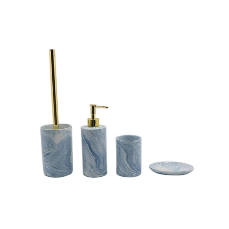 

Top sale wholesale bathroom accessories luxury blue set at best price