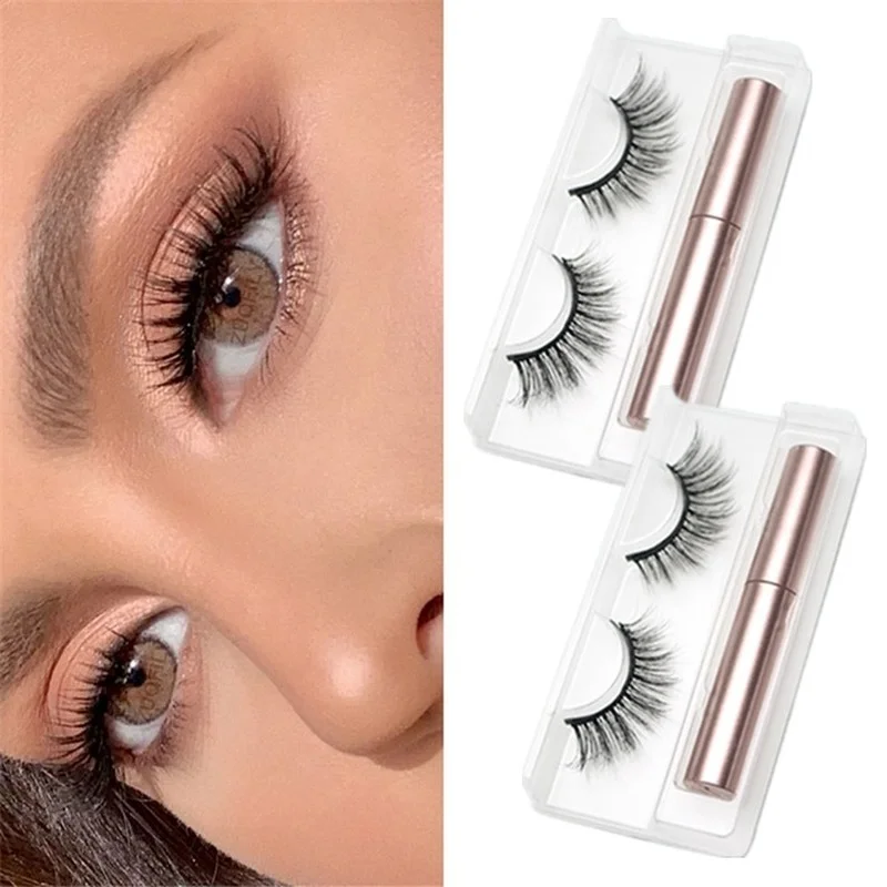 

Fashion New Eyelashes 3D Mink False Eyelash Magnetic Eyeliner Waterproof Long Lasting Fake Eyelash Tweezer Kit 18 Styles