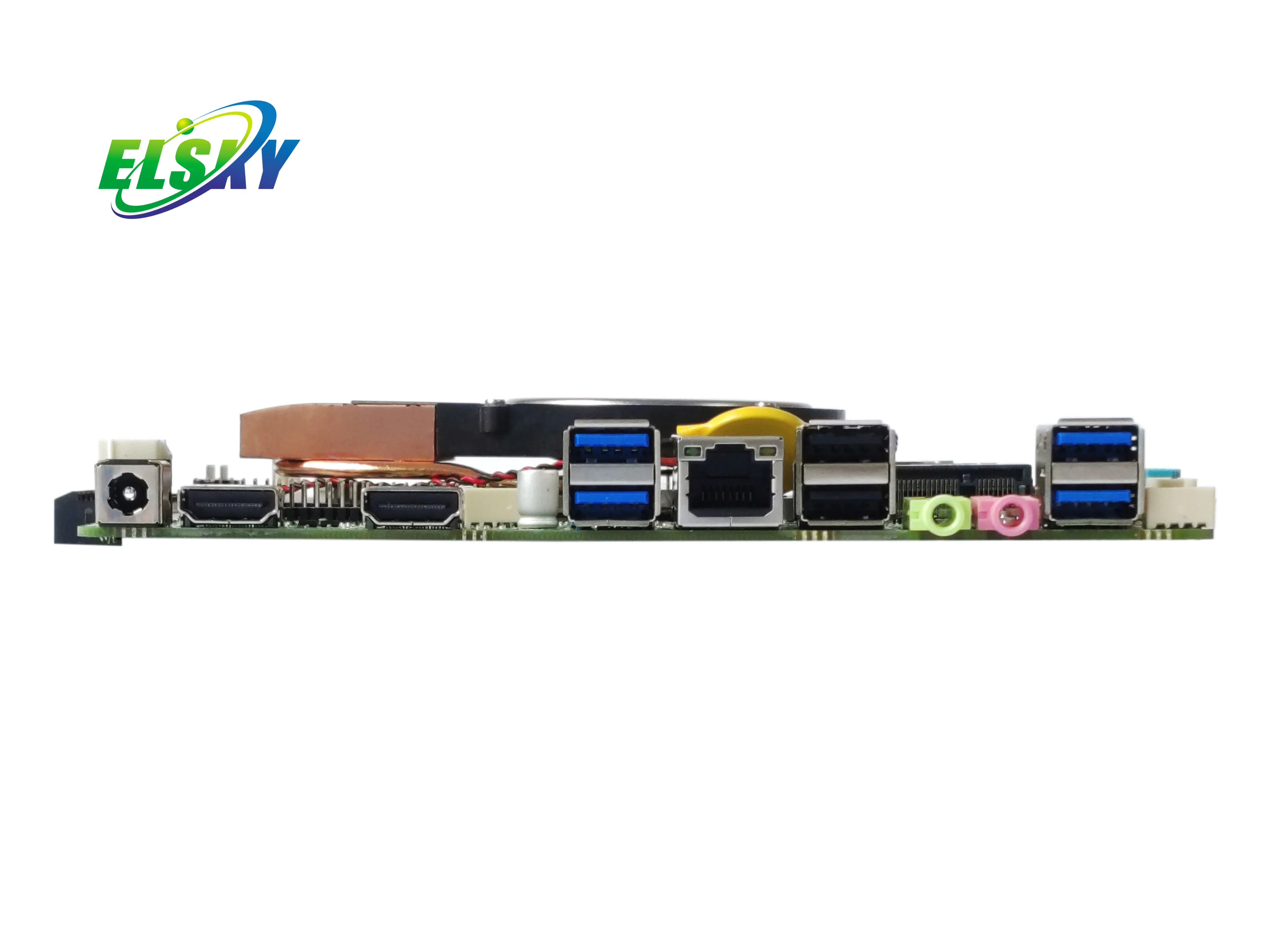 Фото ELSKY Новая материнская плата Mini-ITX Skylake/Kabylake с процессором I3, чипсетом H170, 32 ГБ DDR4, двумя LAN-портами, двухканальной памятью и SATA №5