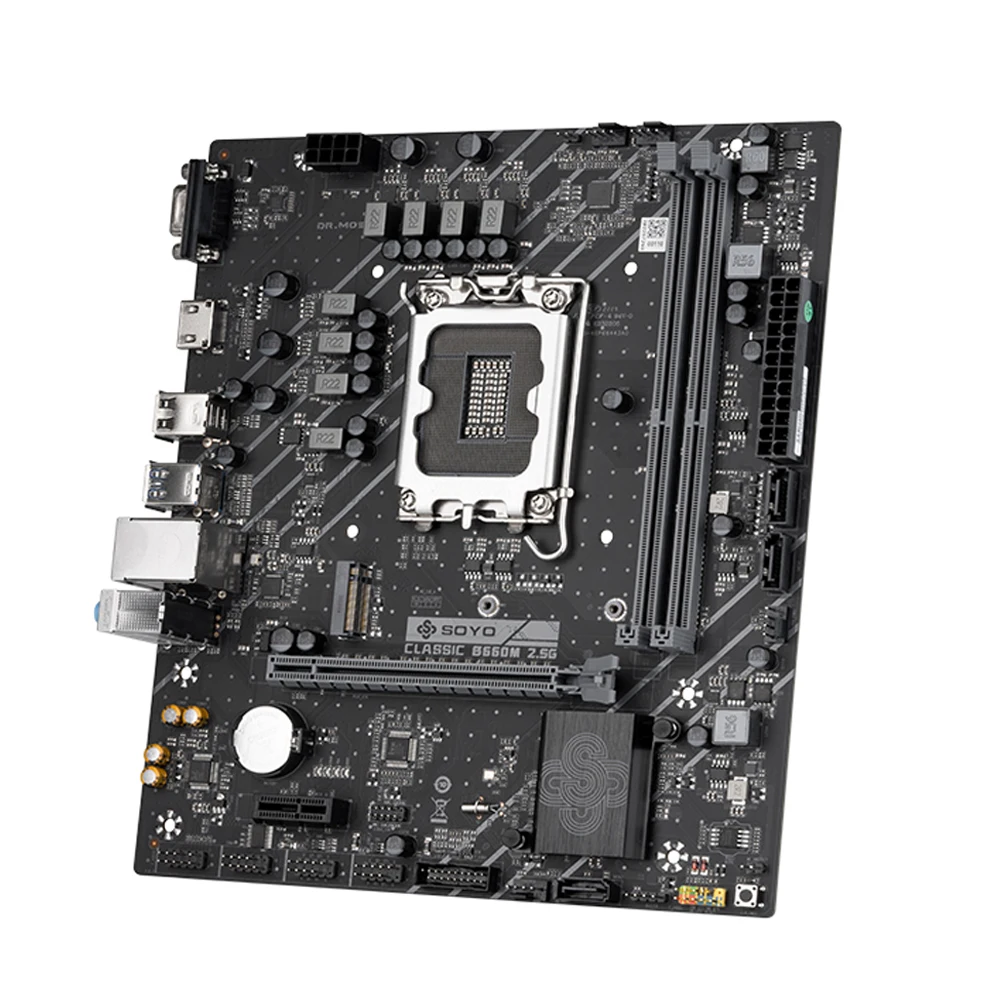 Новая классическая материнская плата SOYO B660M 2 5G с процессором Intel I3 12100 комплект