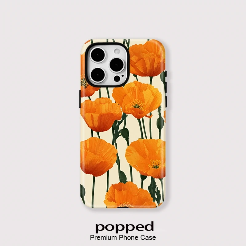 Фото Магнитный матовый противоударный чехол 2-в-1 для iPhone 17, 12, 13 Pro, 14 Plus, 15 Pro Max, 16 с цветочным дизайном для Magsafe №1