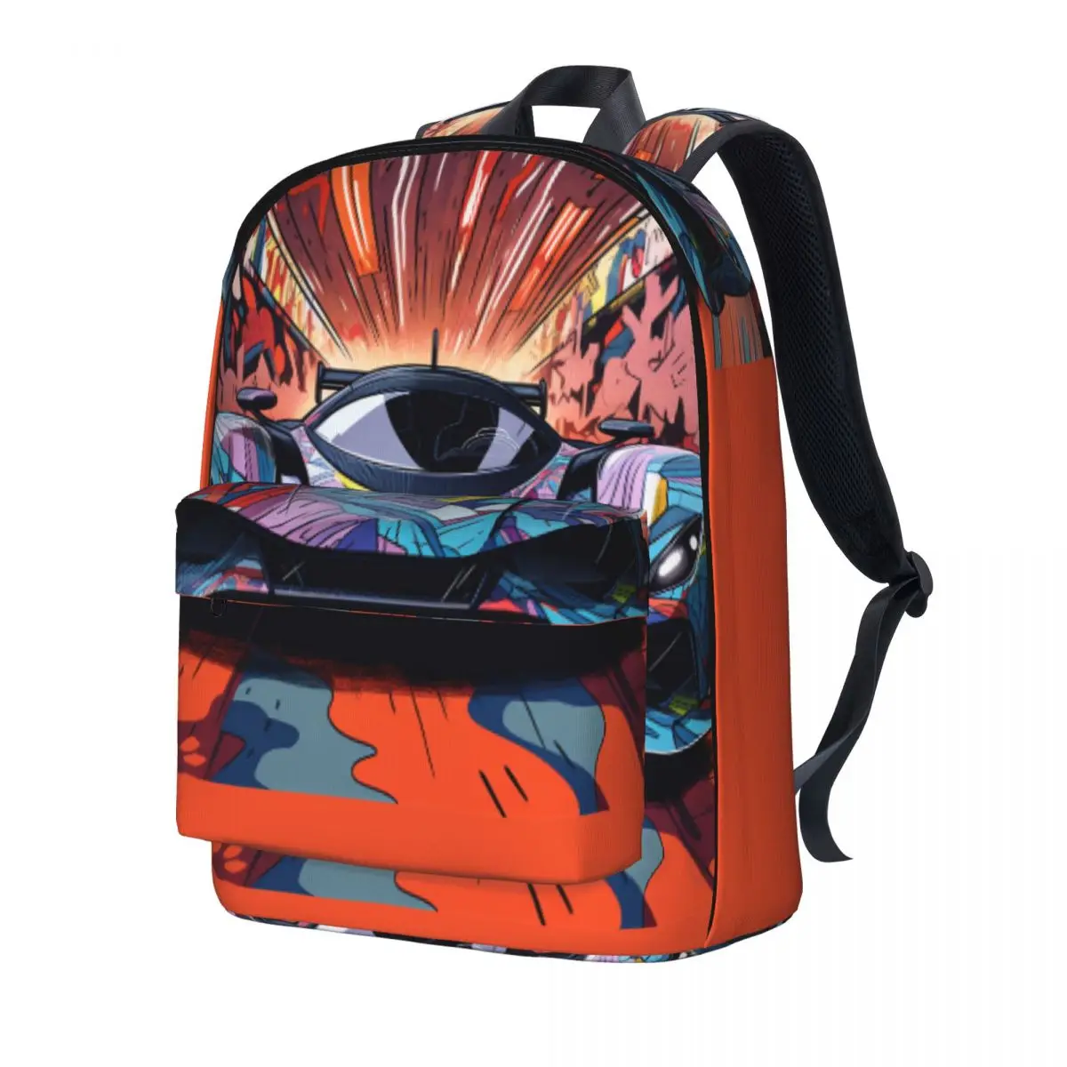 

Dazzling Sports Car Backpack Male Various Styles Wall Graffiti Lightweight Backpacks High School Bags College Designer Rucksack