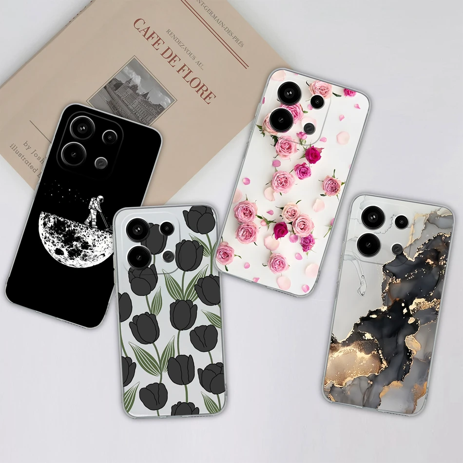 Для Redmi Note 13 Pro Чехол 4G 5G глобальная версия Новинка Мягкий силиконовый прозрачный