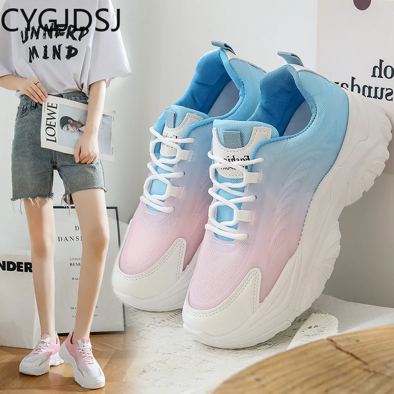 

Женские кроссовки на массивной платформе, повседневная обувь для бега, роскошные брендовые