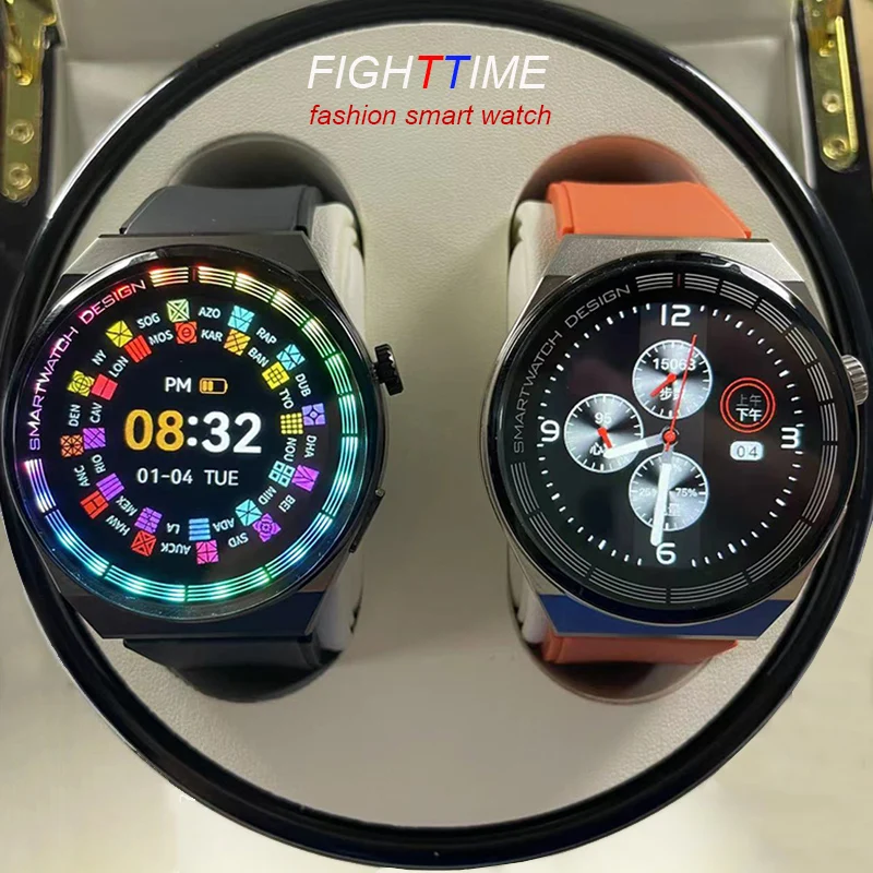 

FIGHTTIME Fashion Neon Light Smart Watch Men Sports Bluetooth Call IP68 Waterproof AI Voice Blood Oxygen Smart Watches For Women