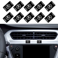 10pcs 3d epoxy car interior steering wheel decoration badge stickers for acura integra rdx tlx cdx mdx zdx ilx tl rl nsx tsx rsx