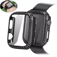 cover case for apple watch case apple watch 6 5 4 3 clock 44 mm40mm appel watch iwatch 42mm 38mm protective frame carbon cover