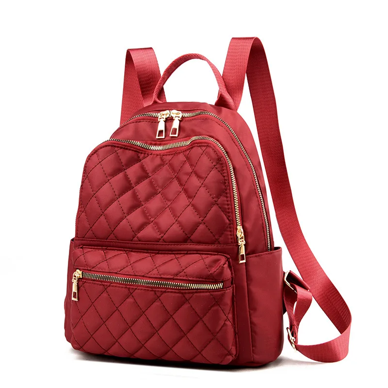 Fashion Girls School Bag Backpack Solid Color Women Bookbags Middle Student Schoolbag Designer Shopping Travel Backpack