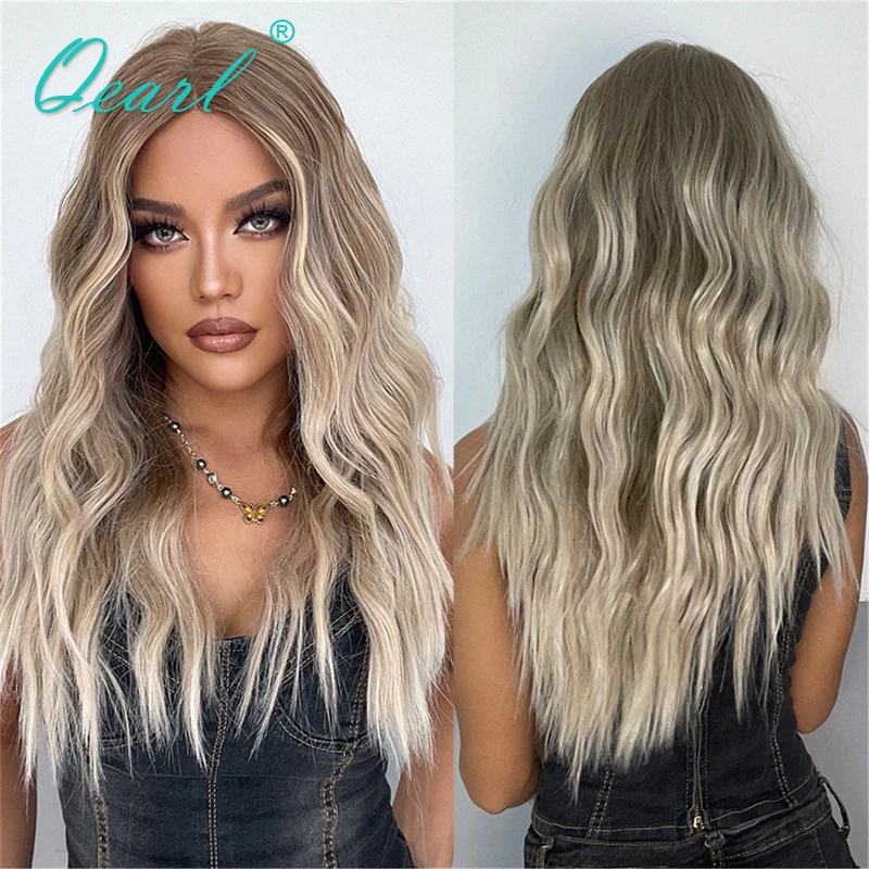 

Brazilian Human Hair Wig Sale Loose Deep Wave Full Lace Wigs for Women Light Grey Ashy Blonde Color Lace Frontal Wig Cheap Qearl