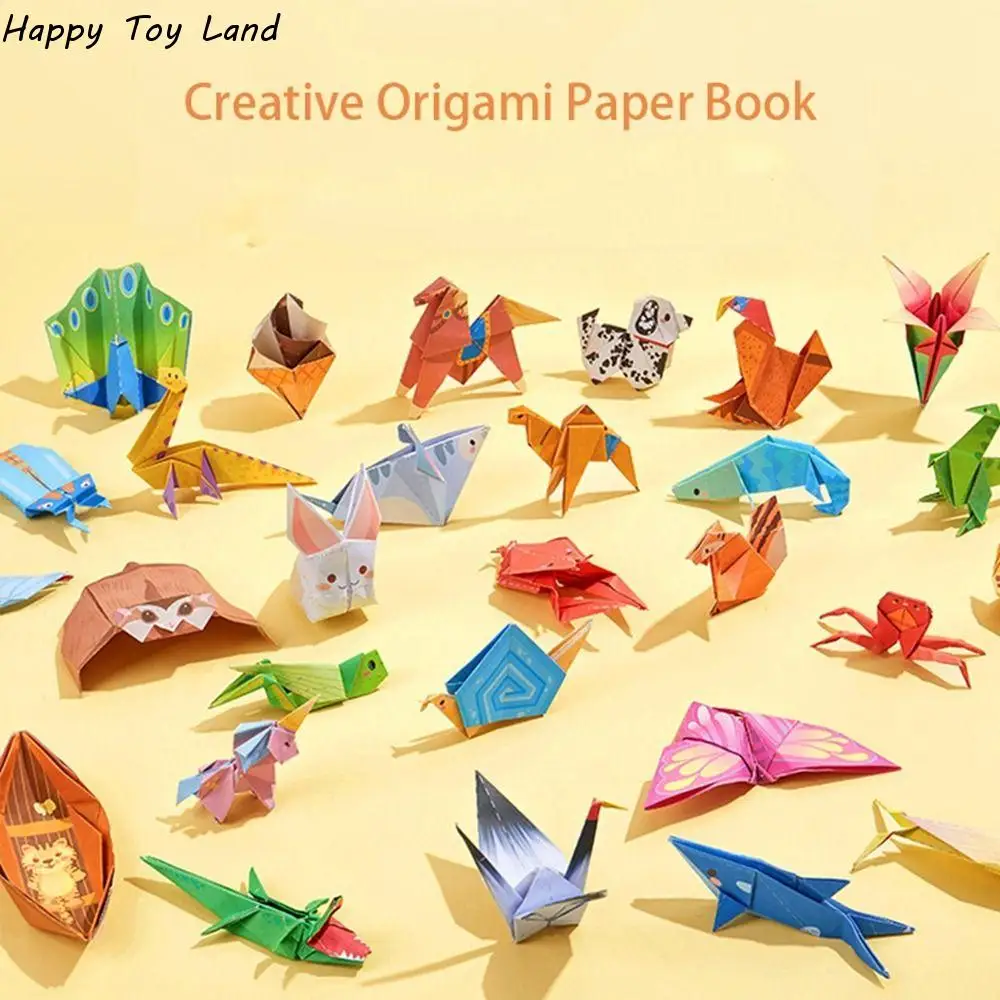 

Kids Origami Paper Book for Animal Pattern 3D Three-dimensional Puzzle DIY Folding Toy Children Handmade Arts and Crafts Toys