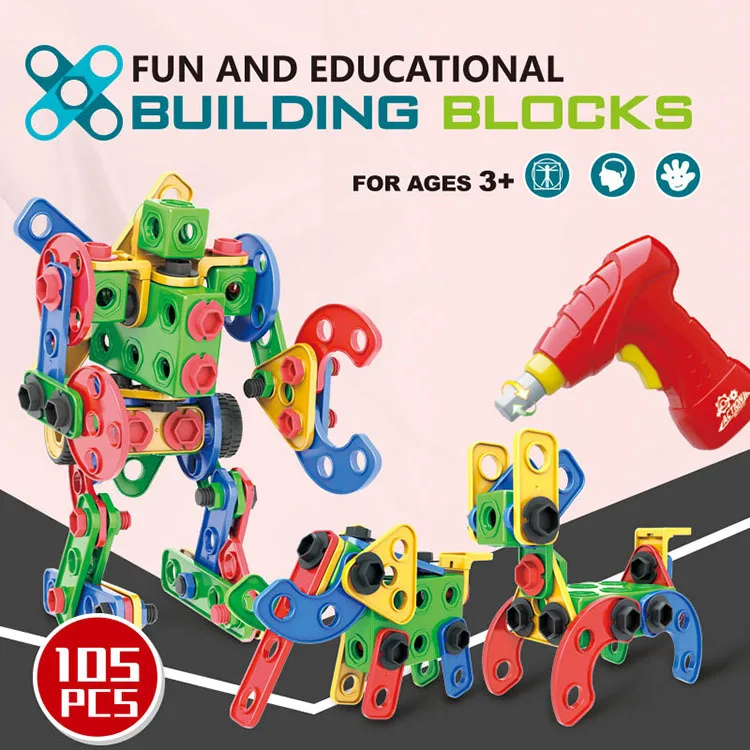 Набор мозаичных сверл для детей, 105 шт.