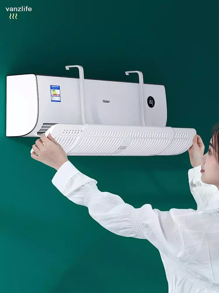 

vanzlife Avoid punch wind deflector straight blow outlet wind shields wall-mounted air conditioning wind deflector scalable