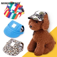 dog hat easy to wear sunscreen canvases baseball cap multi style comfortable breathable headgear pet accessories supplies