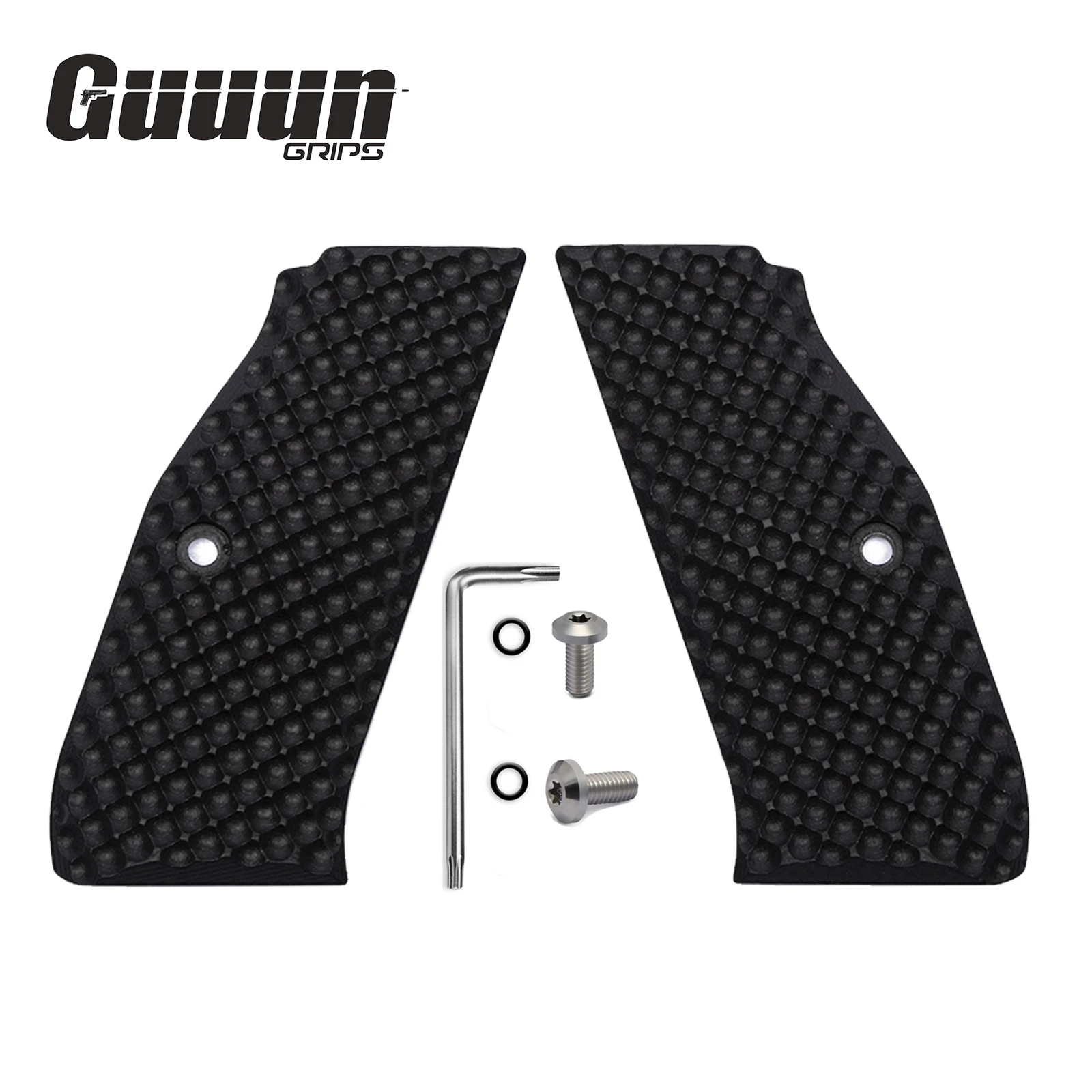 Guuun G10 Grips for CZ Shadow 2 / CZ-75 Palm Swell Tactical Dimple Texture