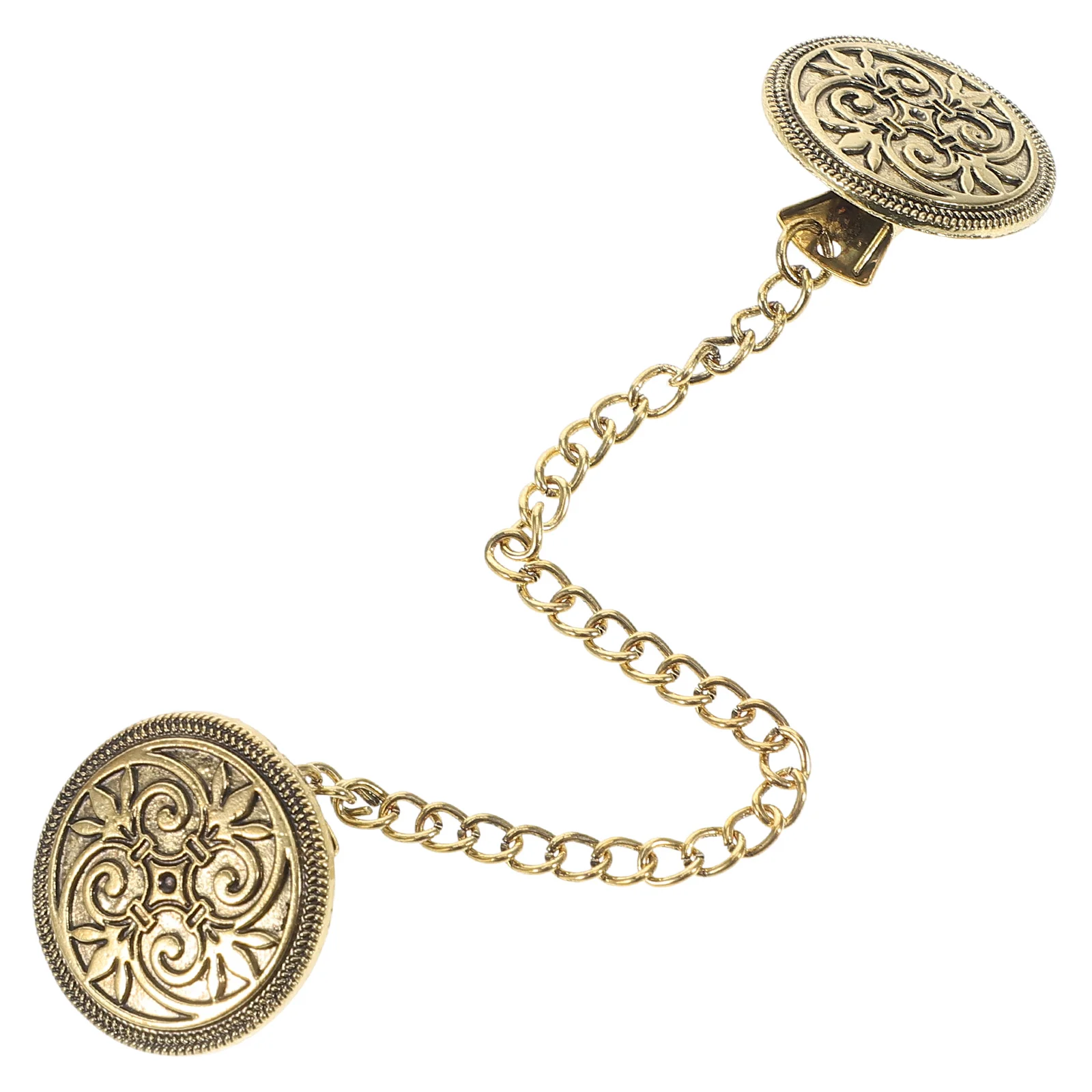 Винтажный свитер зажимы-цепочки для шали держатели воротника кардигана