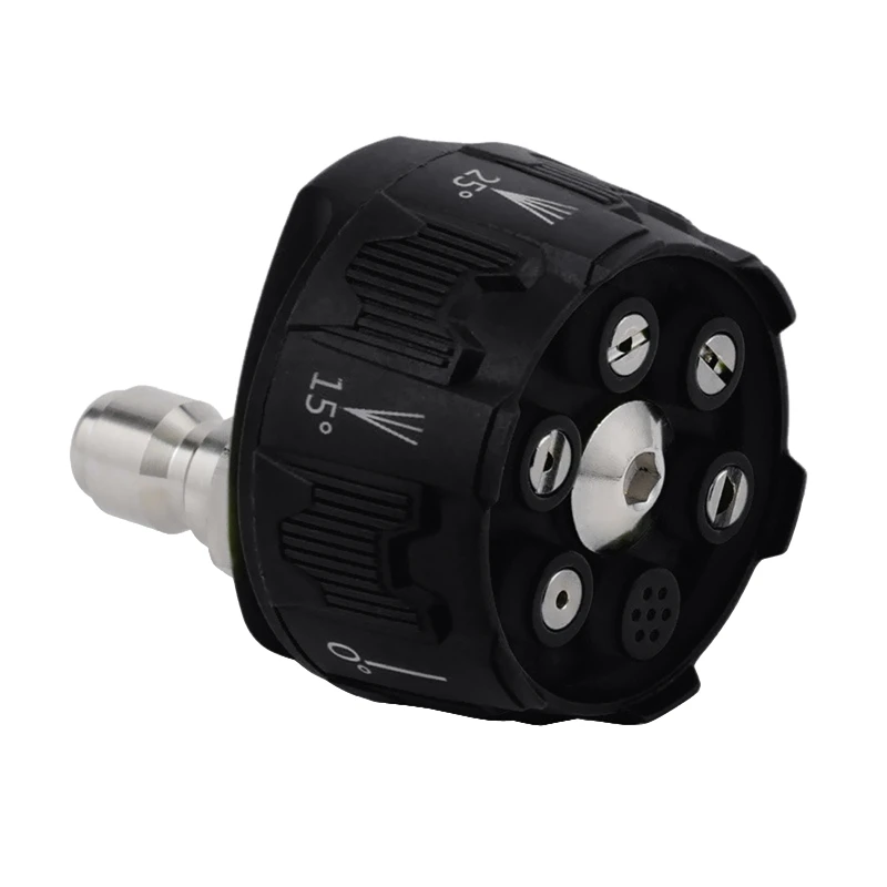 

Многофункциональная насадка для мойки высокого давления 6-в-1, регулируемая насадка 1/4 дюйма, переходник с быстрой вилкой для полива и посадк...