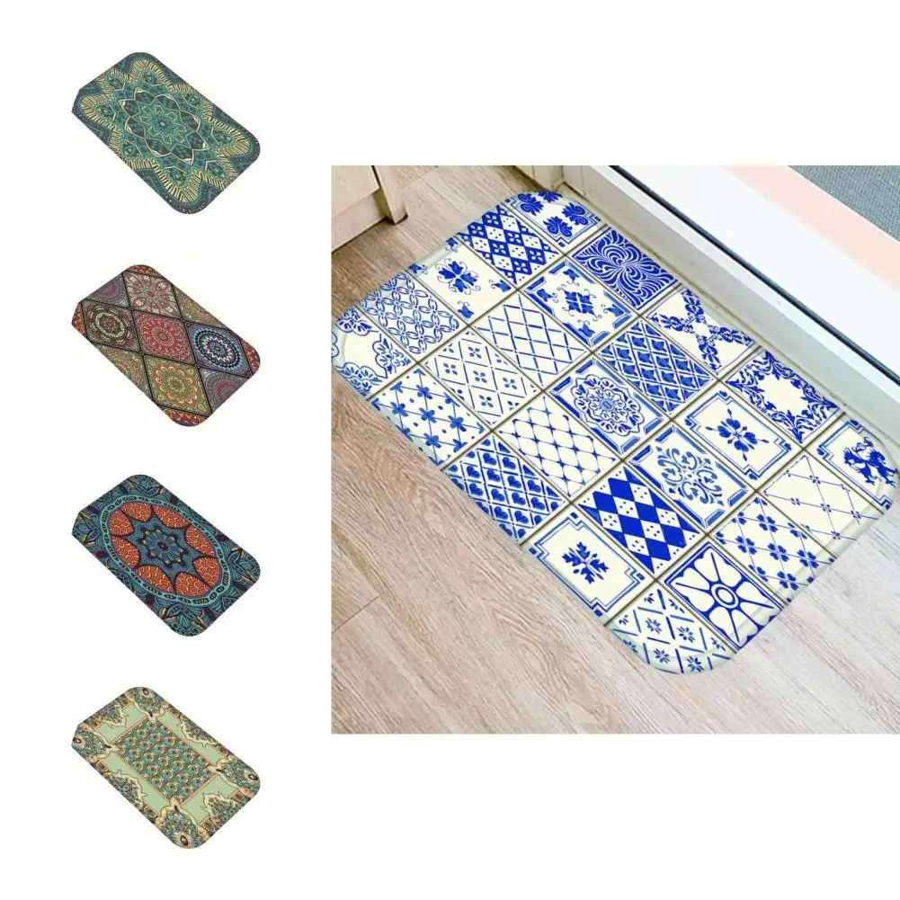 

Useful Floor Mat No Burrs Flannel Foldable Anti-skid Bathing Room Rug Bathing Room Rug Bath Mat