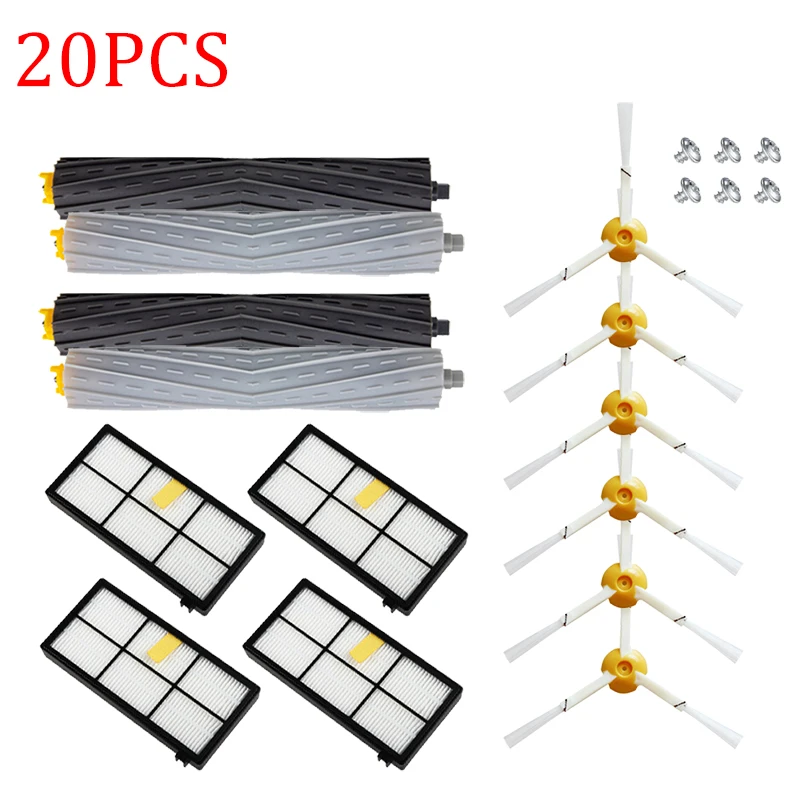 

HEPA Filters & Brushes kit for iRobot Roomba 800 900 Series 860 870 880 890 960 980 990 Robot Vacuum Cleaner Parts Accessori