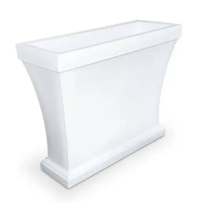 

Trough Planter - White Garden pots & planters Planting mat Planter pot for indoor plants Garden supplies Garden decoration outdo