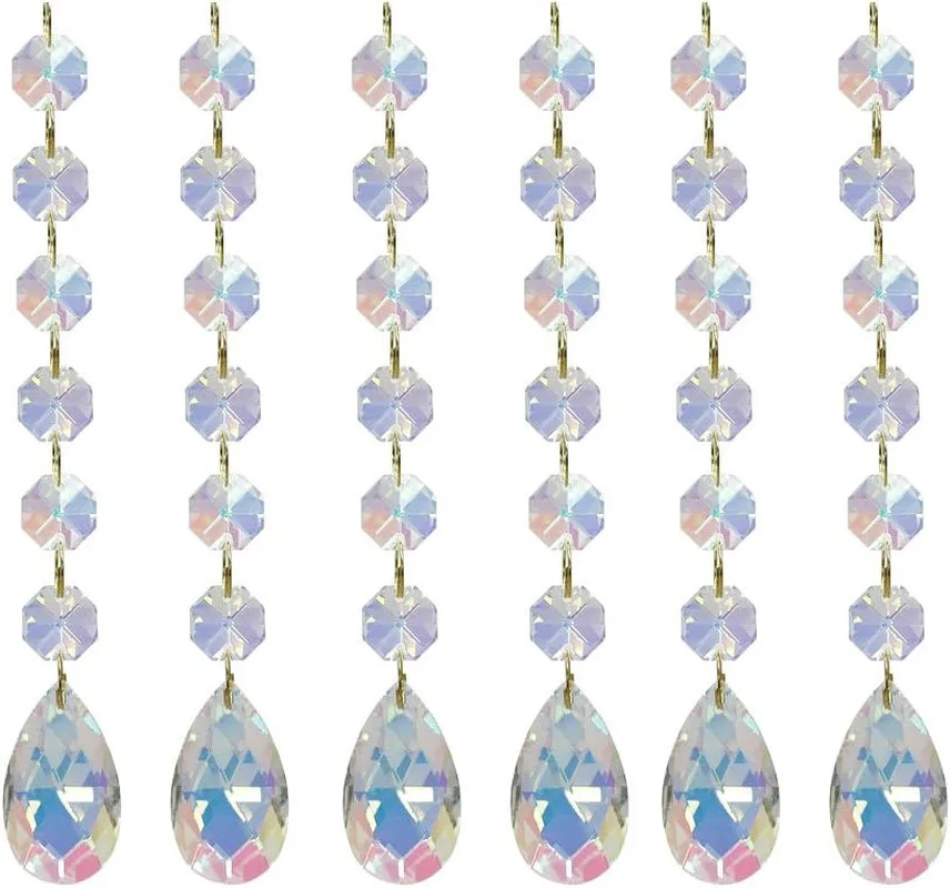 

1/5 шт. цепочка из хрустального стекла, люстра, подвеска, гирлянда, нити «Ловец солнца», хрустальные призмы, подвесные аксессуары для свадебного декора