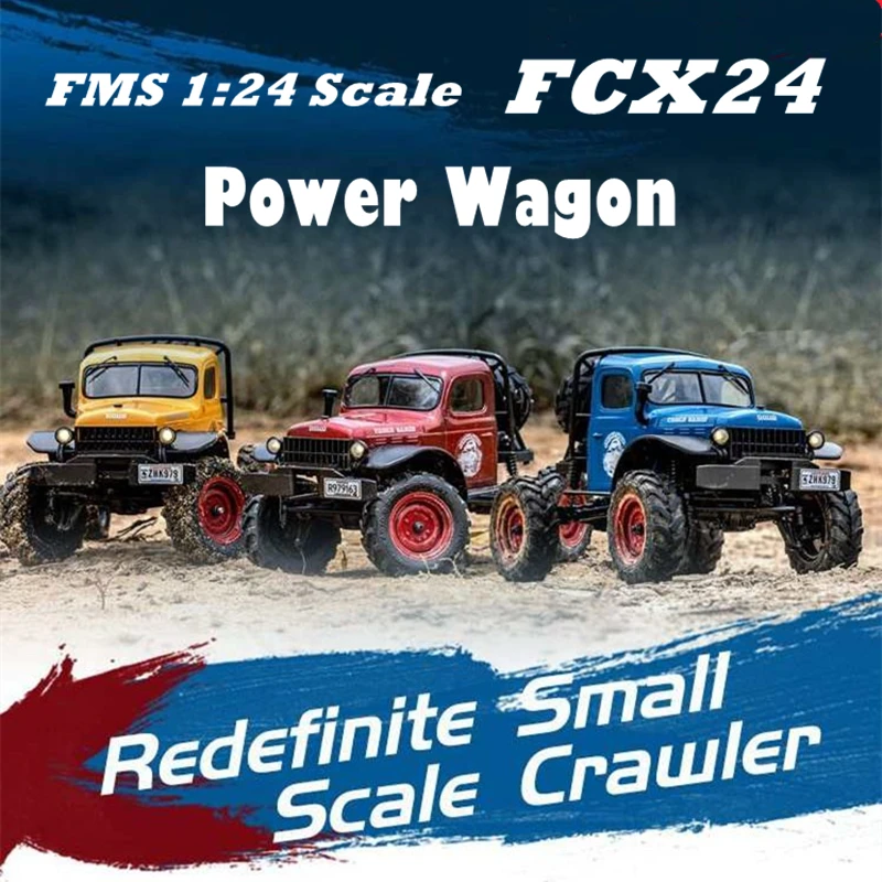 

FMS RC Car 1:24 Power Wagon FCX24 4WD RTR Crawler Climbing Scale Truck Offroad Vehicle Adult Kids Gifts