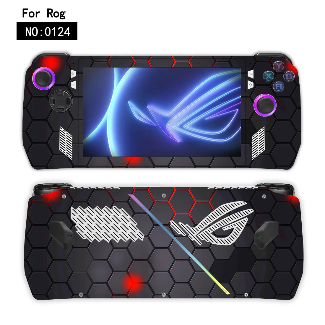 Фото Новый чехол с наклейками для консоли Asus Rog Ally, полный комплект защитной наклейки на кожу для портативных игровых защитных деталей Rog Ally №3