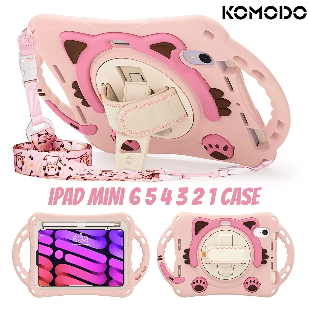 

Планшет для iPad Mini 6 5 4 3 2 1 Air2 9,7 7 8-го поколения Air 10,5 мультяшный детский безопасный Чехол для iPad Air4 10,9 силиконовый чехол