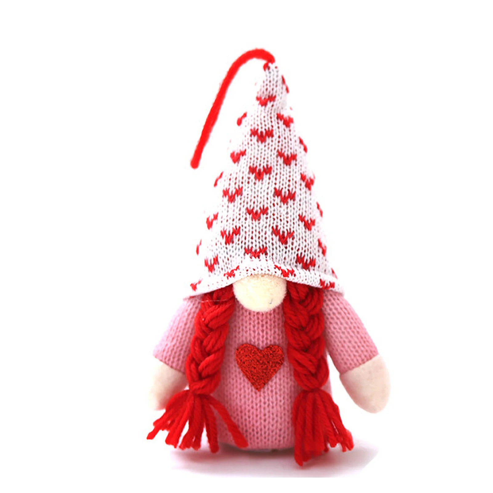 

Lighting Christmas Ornament Knitted Gnome Doll Faceless Elf Night Light Seasonal Dwarf Home Decor Gift For Kids