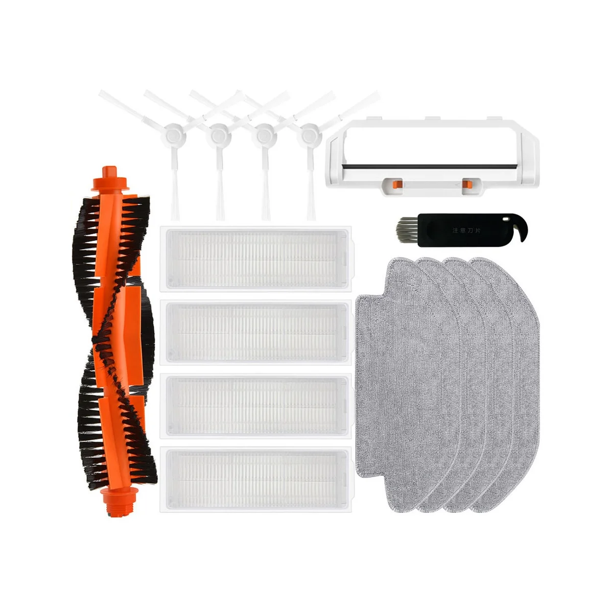 

For Robot Vacuum Mop 3C B106CN Spare Parts Accessories Main Side Brush Hepa Filter Mop Rag Cloth Cover