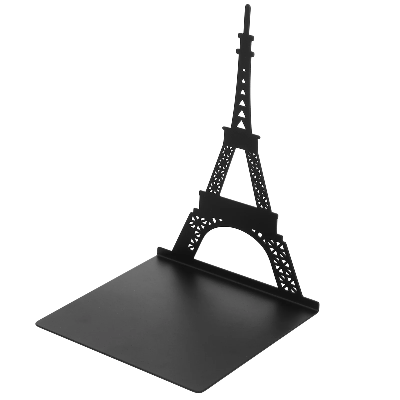 

Black Book Ends Supply Multi-function Organizer Shelf Decorate Delicate Bookend Iron Desktop Accessories