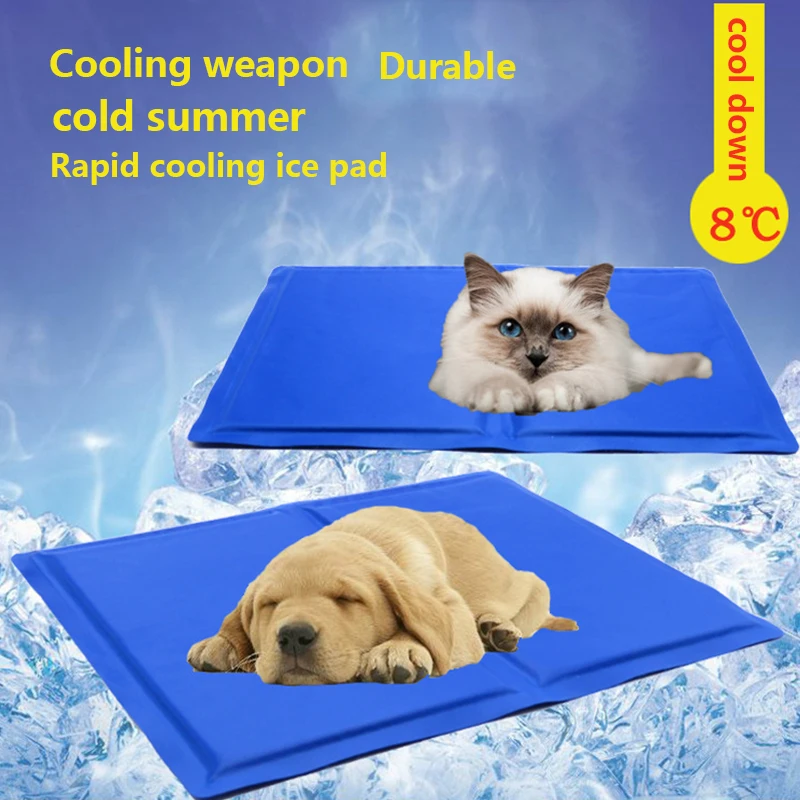 

Summer Dog Cooling Mat Pet Ice Pad Teddy Mattress Pet Cool Mat Bed Cat Summer Keep Cool Pet Gel Cooling Dog Mat Pets Supplies