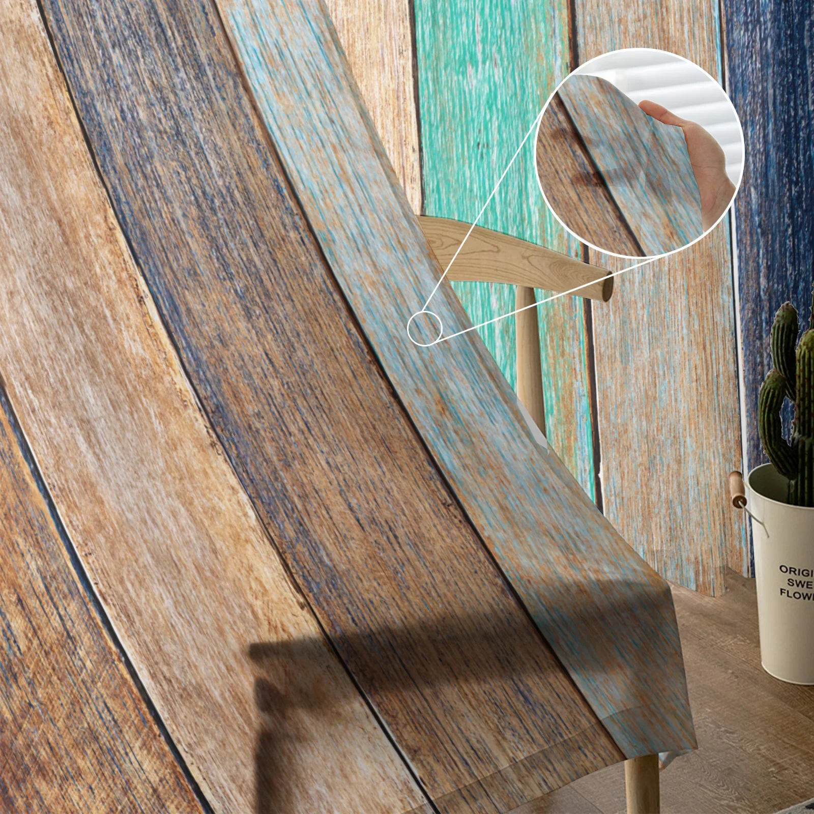 Винтажные тюлевые шторы с текстурой дерева для гостиной спальни кухни украшения