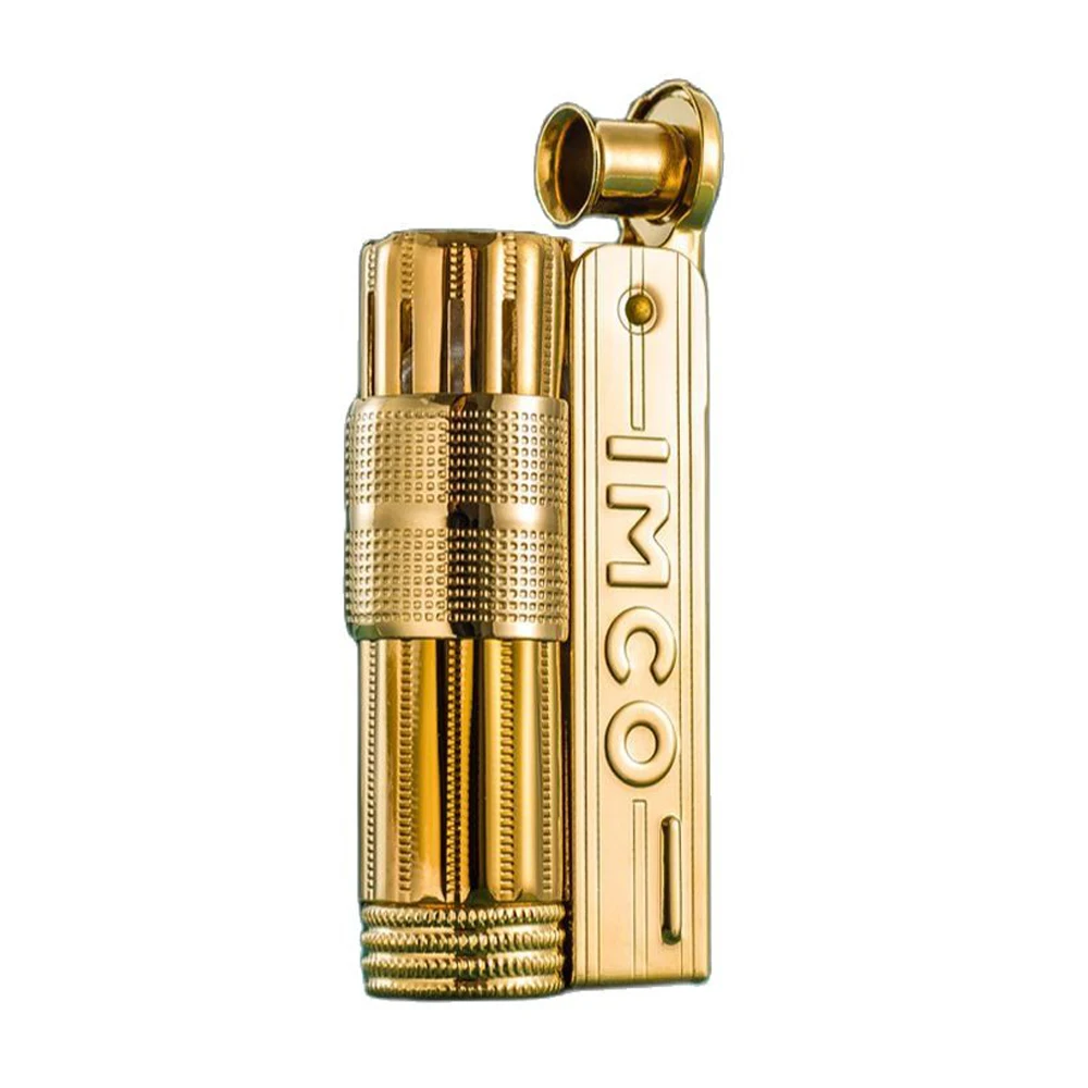 

Genuine Austria IMCO Brand Steel Oil Lighter.Vintage Gold Kerosene Lighter Men'S Cigarette Gasoline Isqueiro 6700